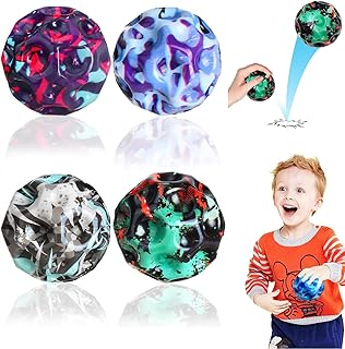 كرة قفز استرو مجرة من رولي انتين عبوة 4 كرات قمر ذات فتحة عالية الارتداد نطاطة هدايا للاطفال في الهواء الطلق بلاستيك