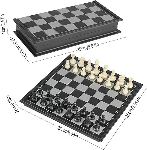 Miniatura 2 de Andux Juego de mesa magnético plegable tres en uno, ajedrez, backgammon, damas CXYXQ-02 (M)