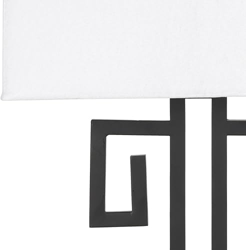 Miniatura 4 de SAFAVIEH Lighting Collection - Juego de 2 lámparas de mesa para dormitorio, sala de estar, oficina en casa, escritorio, mesita de noche, color negro