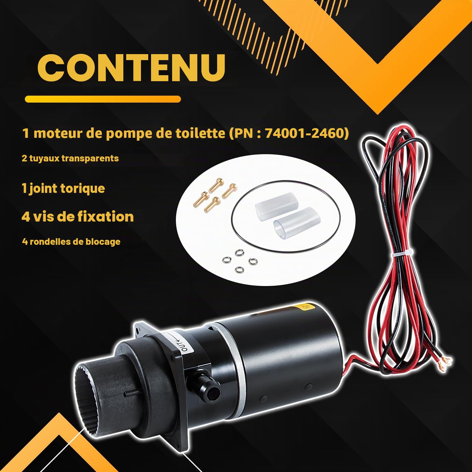 Remplacement pour 37041-0010 Kit d'assemblage sous-marin pour WC 12 V