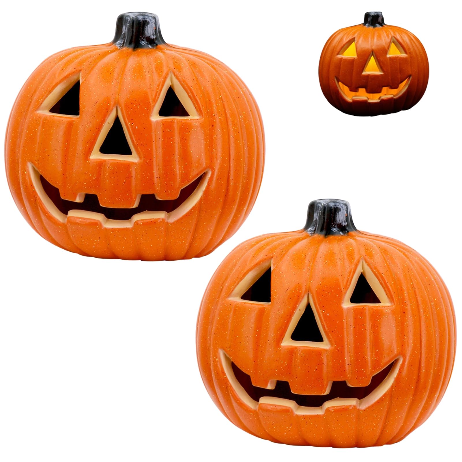 WAHRE Pumpkin Lantern,Halloween Pumpkin Lantern Jack-o Lantern