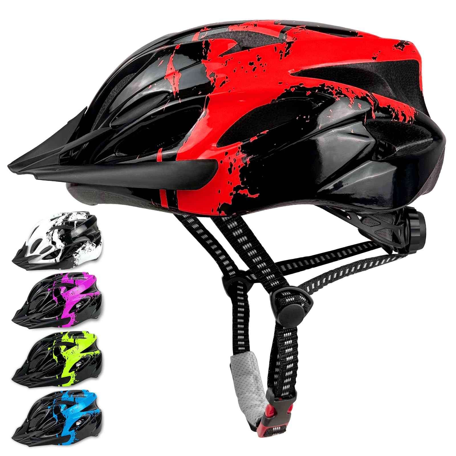 LeapBeast Casco Bici Bambino Regolabile 3-13 Anni Leggero Traspirante per Scooter BMX