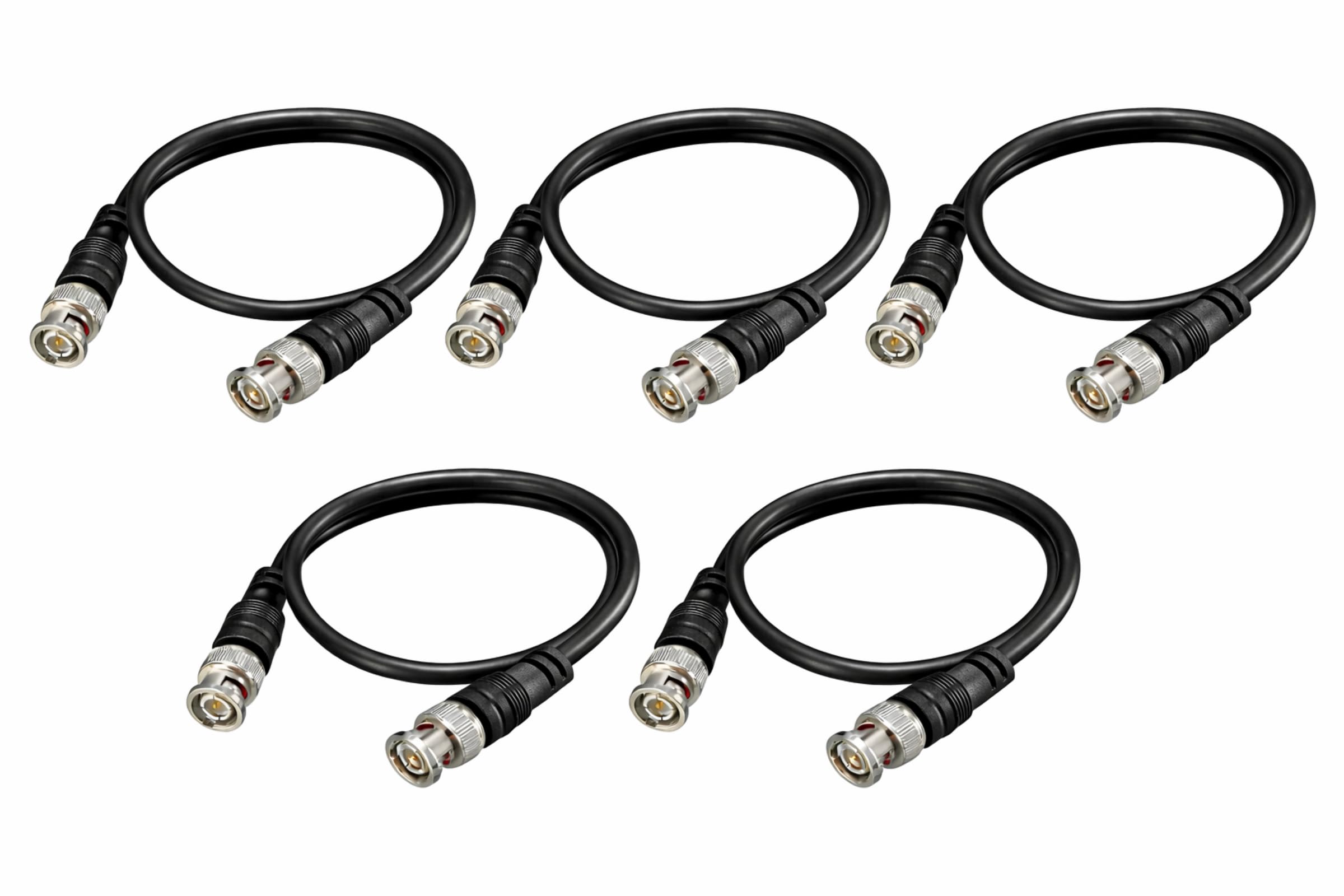 MX BNC Male to BNC Male Coaxial Cable – 1.5 Meter, 5-Pack for CCTV, DVR, Security Cameras, Analog Video & RF Applications-image-17