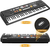Vista 2 de Kids Keyboard Piano, 61 Keys Electric Piano Keyboard for Kids with Microphone MP3 Function Led Display Educational Musical Toys Birthday Xmas Gifts