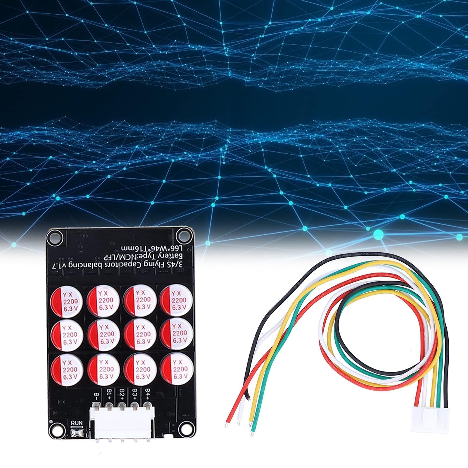 3S 4S 5.5A Battery Active Equalizer Balancer, Whole Group Balancer Battery Energy Active Equalizer Energy Transfer Equalization Board Accessory for NCM LFP LTO(4S)