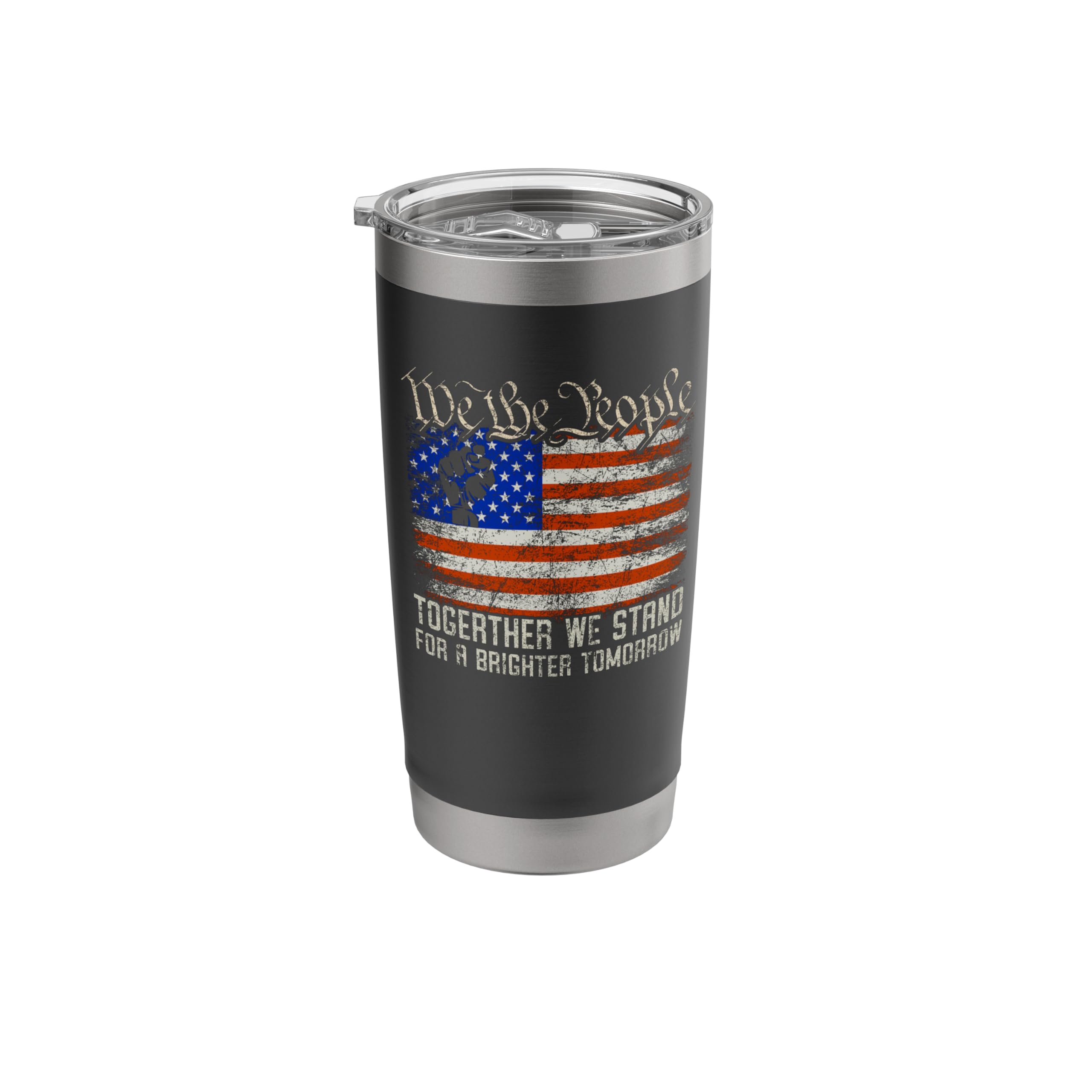 We The People American Flag Patriotic Together We Stand Stainless Steel Insulated Tumbler