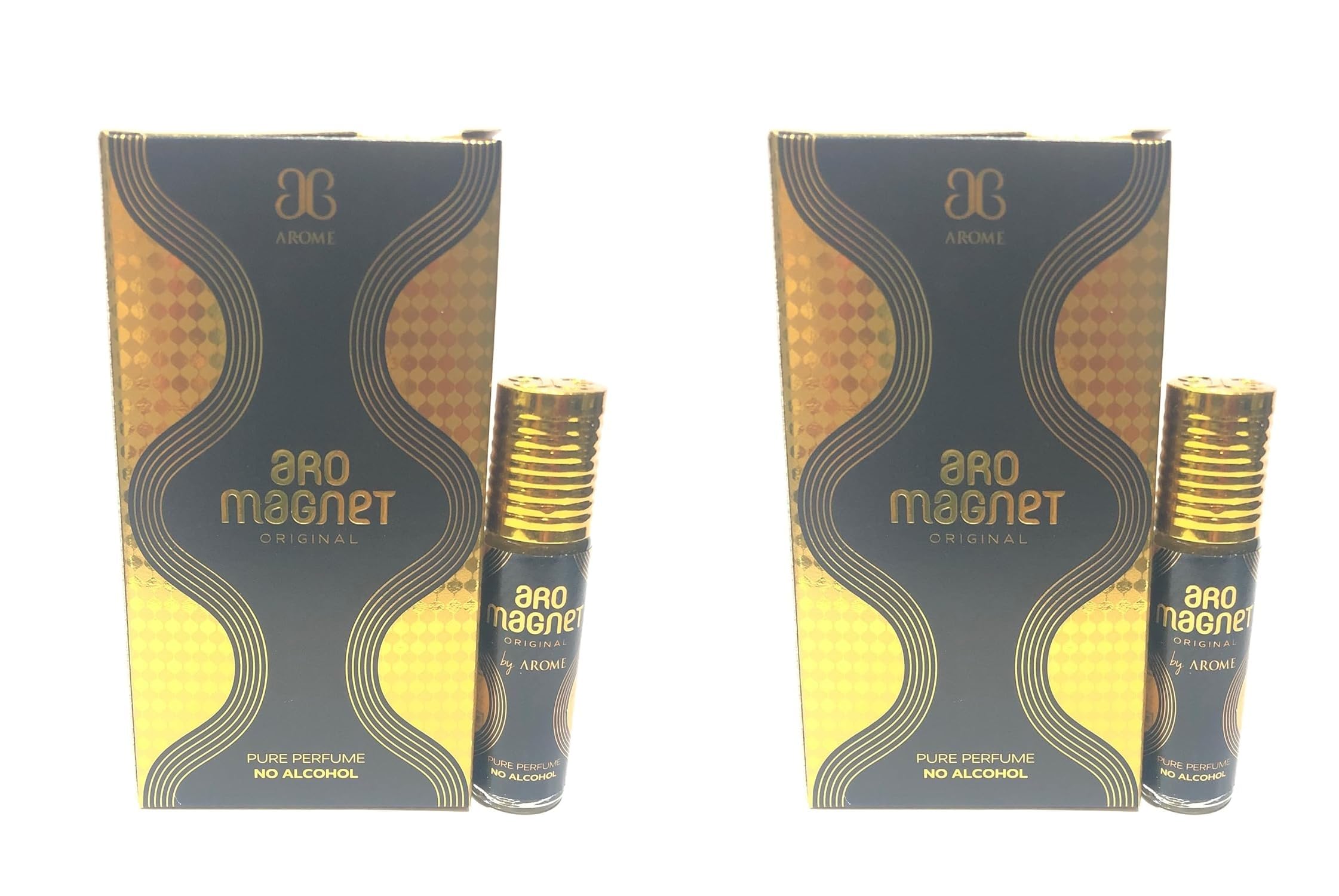Arome Aro Magnet Attar Perfume For Men Women I Non Alcoholic I Travel Size Perfume Roll-On I Pocket Friendly Attar I Fresh Fragrance I Roll-On Perfume for Gifting I Pack Of 2