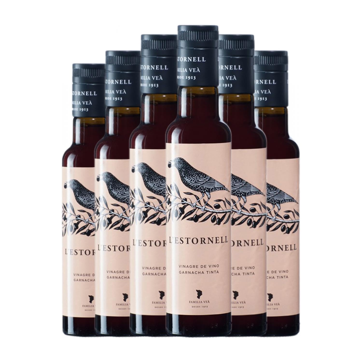 Vinagre L'Estornell Botellín 25 cl (Caja de 6 Botellín de 25 cl)