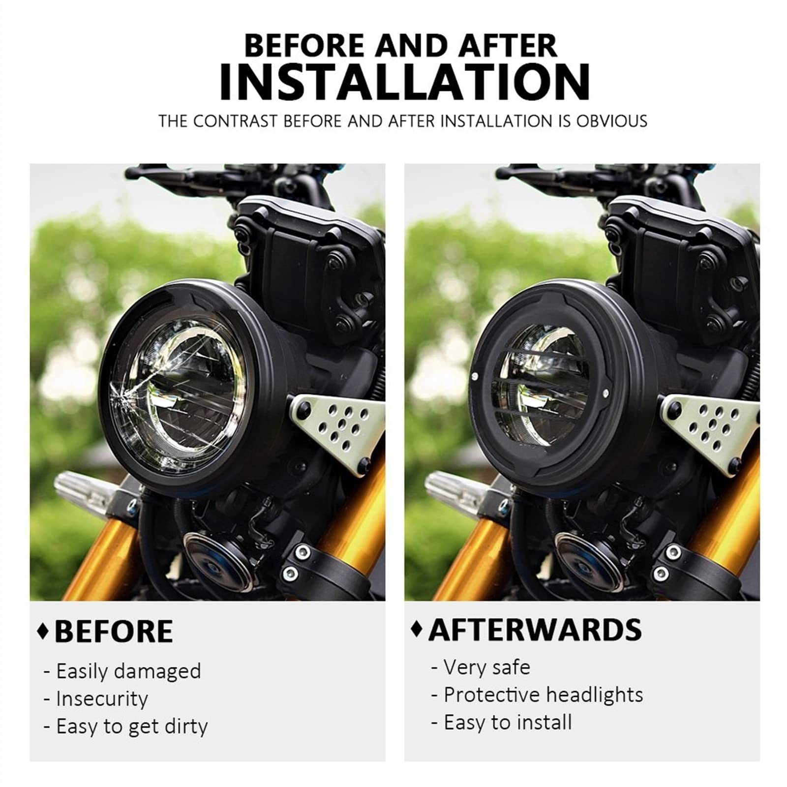 Amazon.co.jp: ヘッドライトグリル Compatible With XSR 900 XSR900 