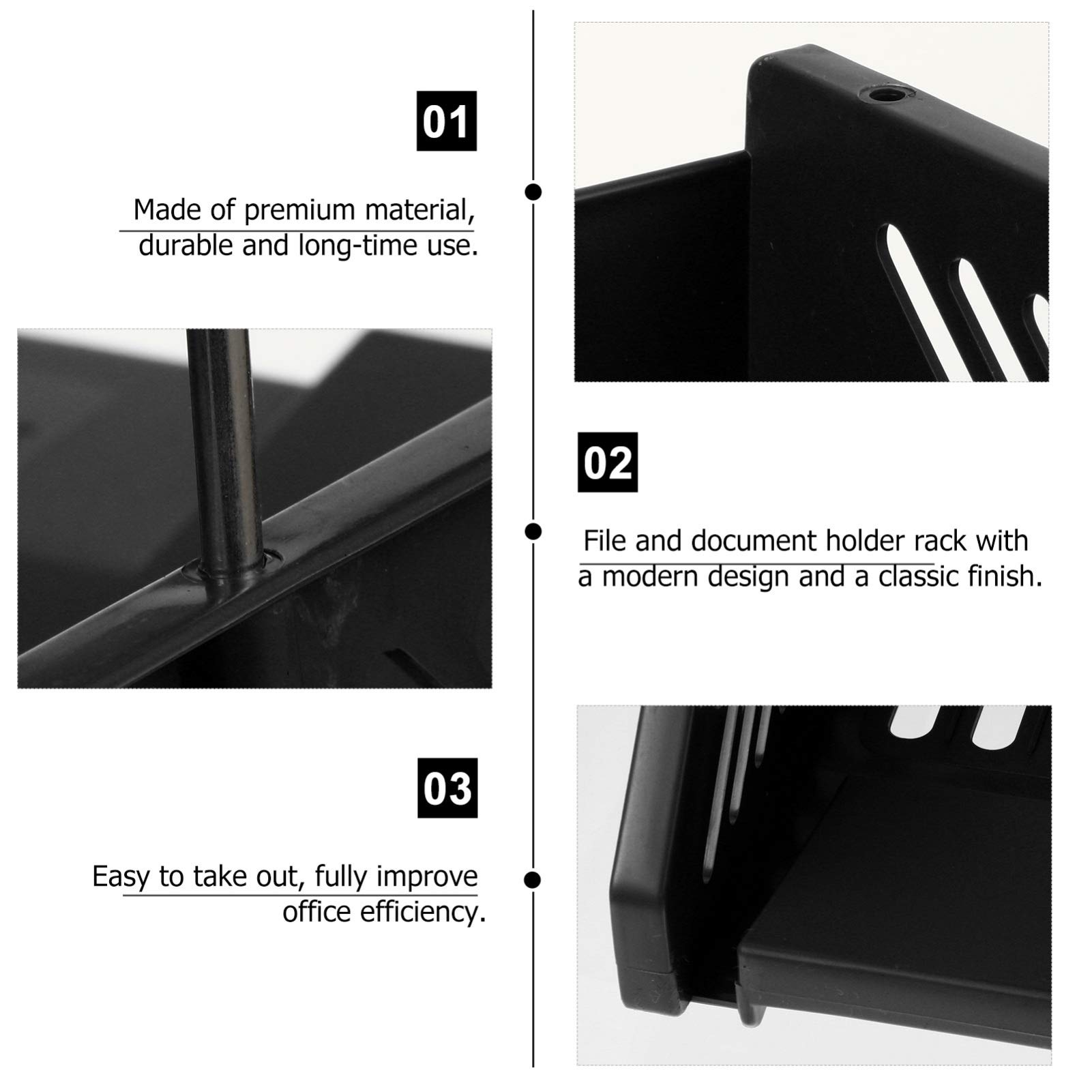 Office Depot Brand Single Compartment Booklet Size Literature Holder 7 34 H X 6 12 W X 3 34 D Clear - Office Depot - View #3