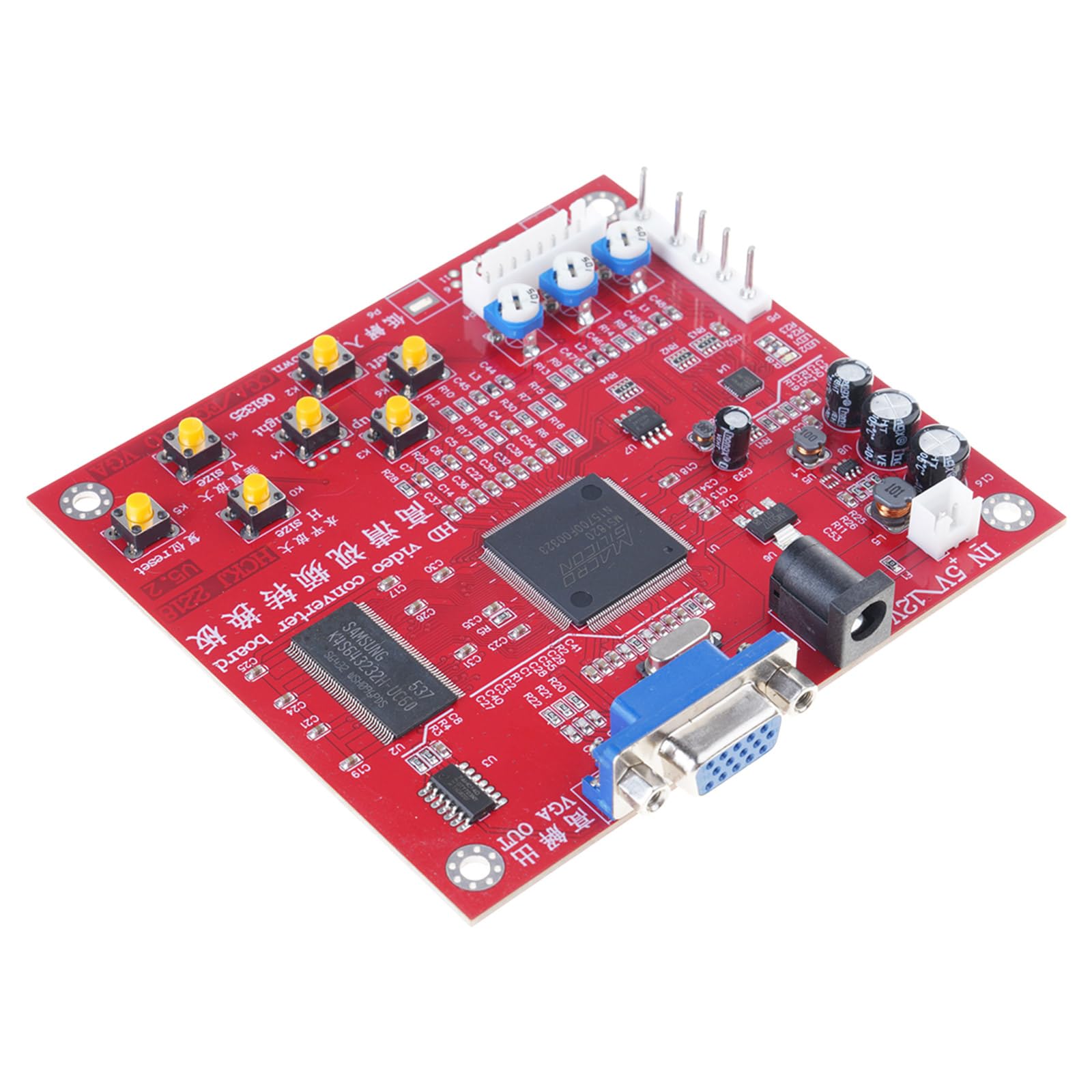 Accessori da gioco Console Convertitore per videogiochi Scansione automatica Segnali di gioco Gioco RGBS/CGA a VGA Converter RGBS a VGA