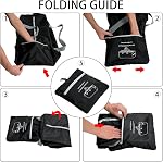 iFARADAY Sac de Voyage Pliable 30 po 75L Grand Bagage Léger pour Voyage - Noir
