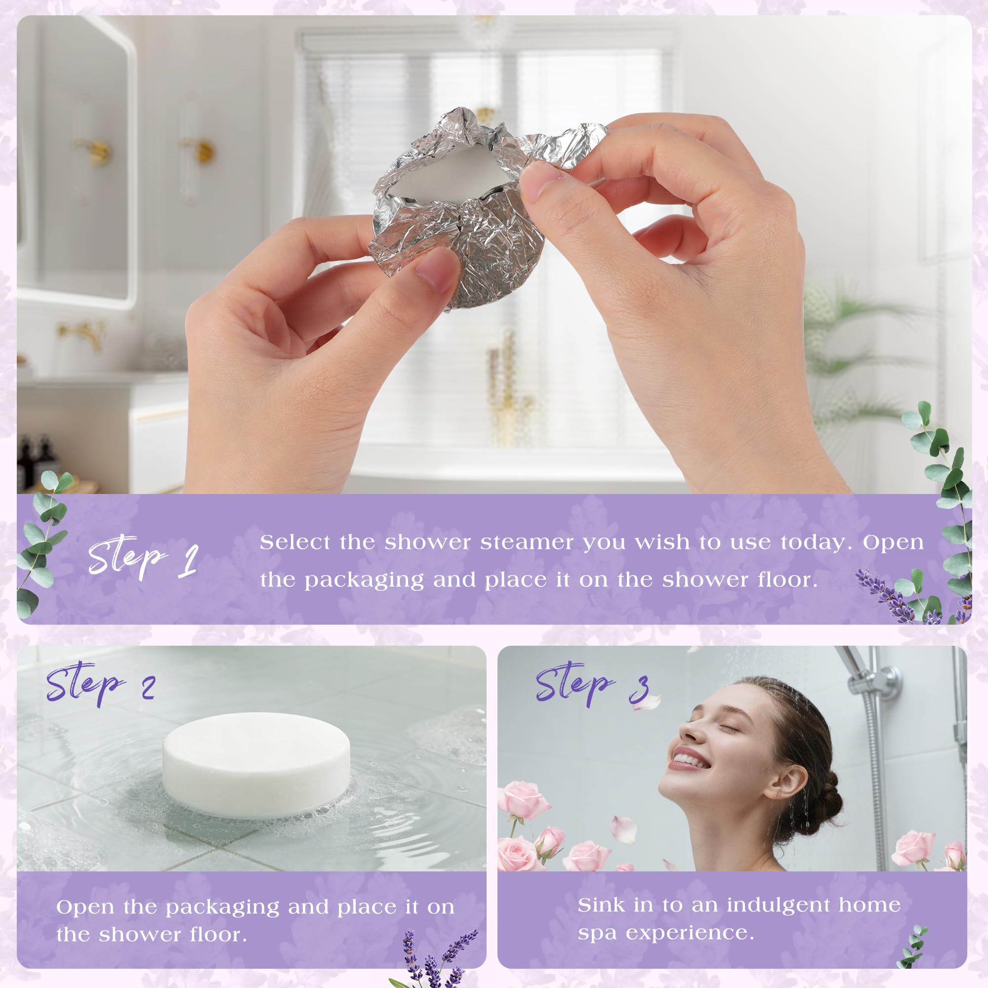 Vaporizzatori per doccia aromaterapia, regalo per la festa della mamma per donne, confezione da 10, regali per moglie, madre, figlia, sorella, sollievo dallo stress e rilassamento profondo, cura di sé