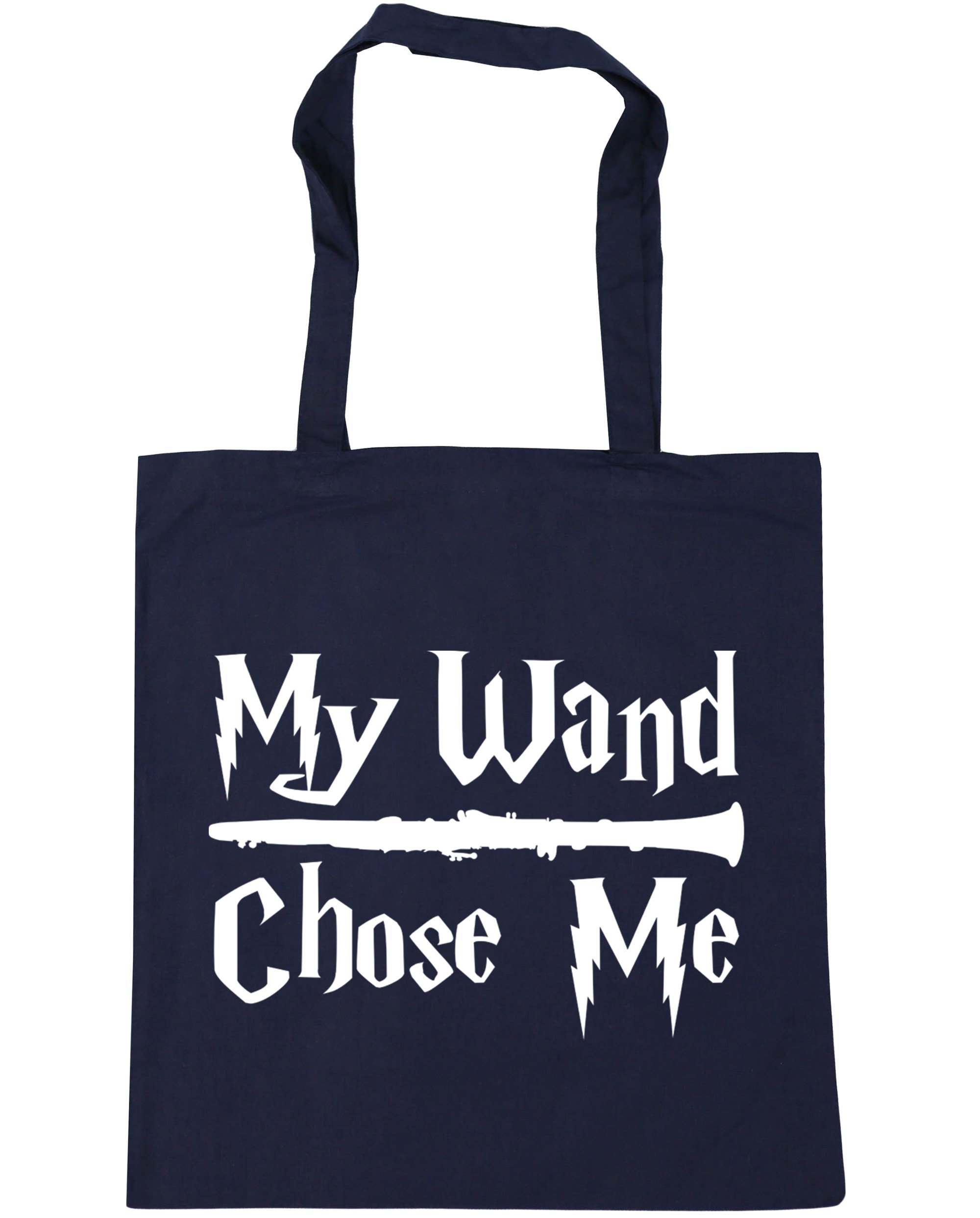 Hippowarehouse My Wand Chose Me (Clarinet) Tote Shopping Gym Beach Bag 42cm x38cm, 10 litres