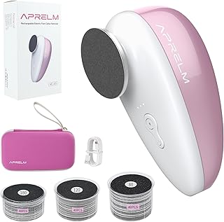 Sponsored Ad - AprElm-E5 Rechargeable Electric Foot Callus Remover with 3-Sizes 120Pcs Sandpapers, Professional 1000RPM El...
