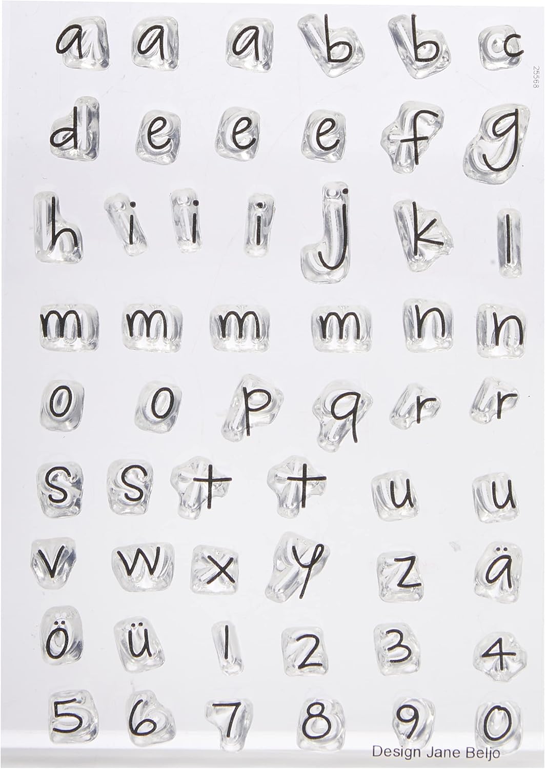 Efco Tampon Transparent A7 74x105 Mm - Motif Deuil - 2 Pièces - Photopolymère - Scrapbooking Et Cartes