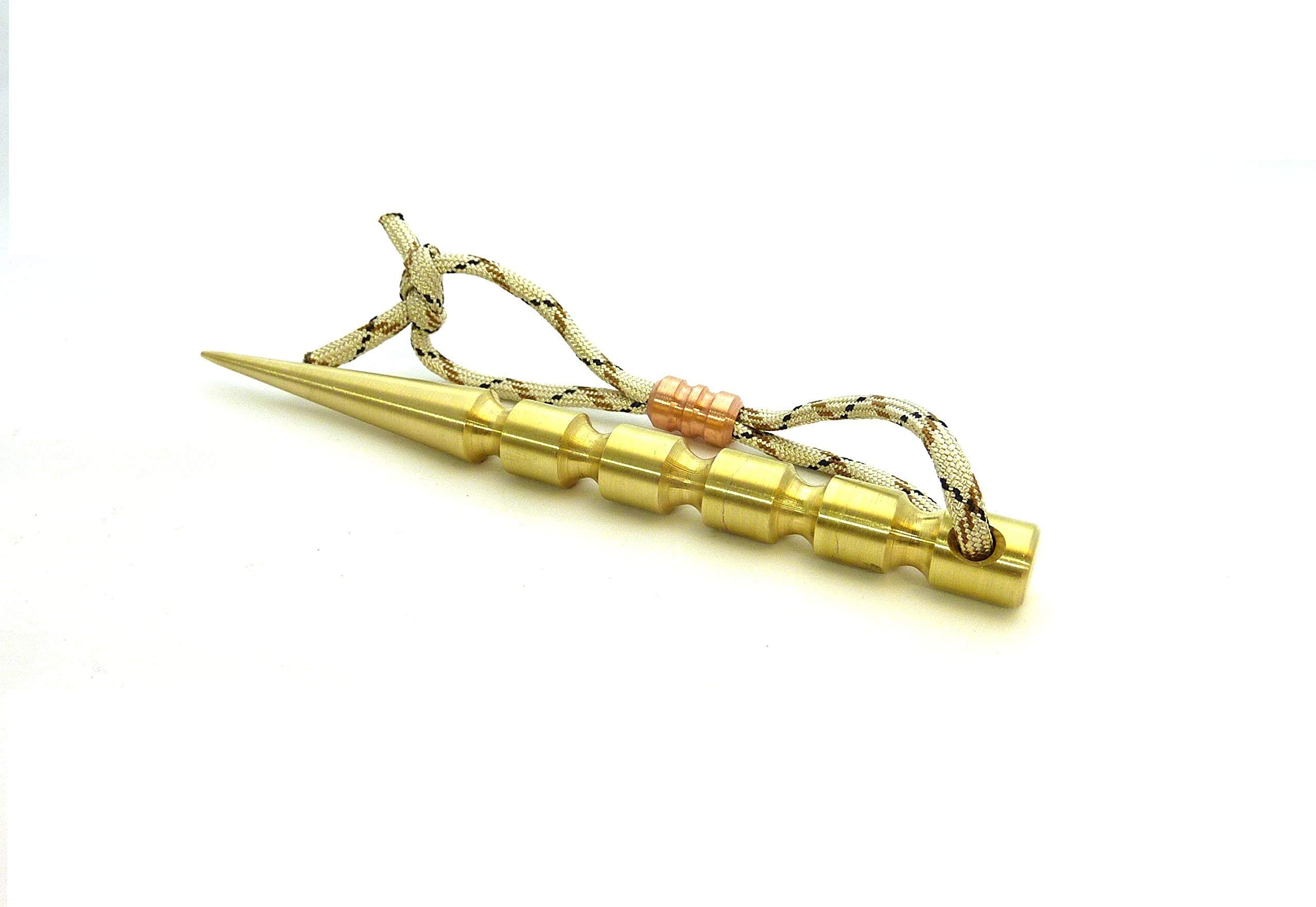MARLIN SPIKE FID - BRASS - KNOTTING TOOL - HAND MACHINED IN THE USA