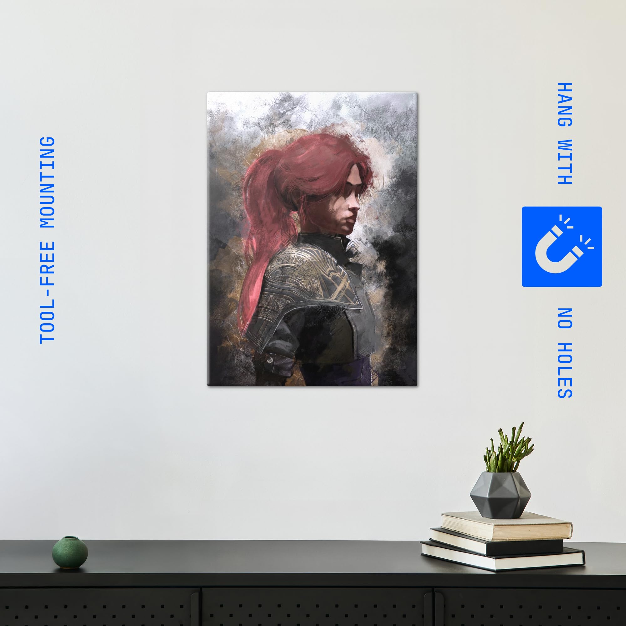 Displate Officiel Clair Obscur: Expedition 33 Poster - Maelle Concept Art - Métallique Fixation Magnétique Licence Officielle Image Affiche de Haute Qualité 45 cm x 32 cm
