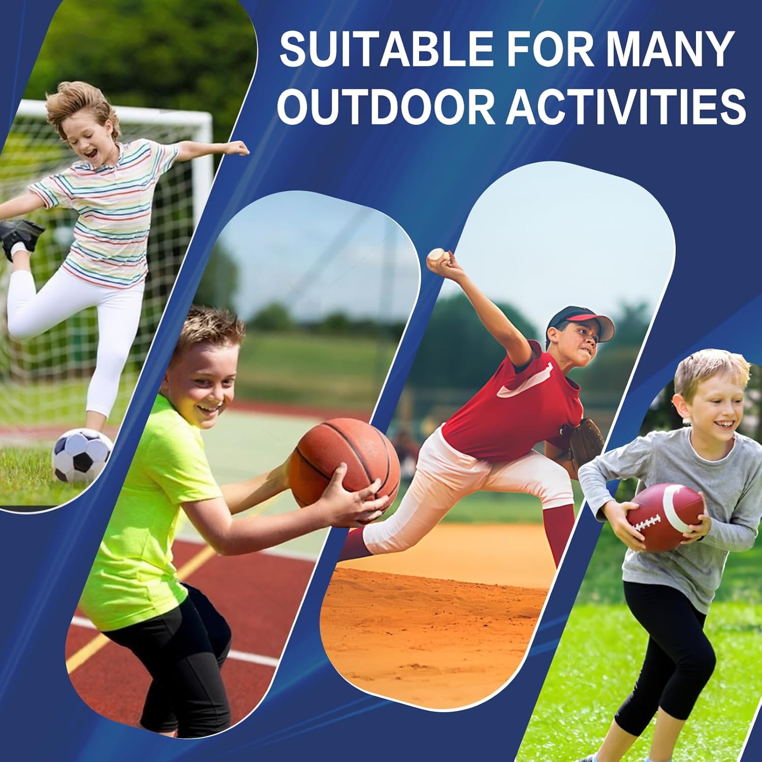 Blcculi 3 Pack Boys Compression Leggings,3/4 Youth Sports Leggings,Quick Dry Base Layer Athletic Tights for Running,Football - Image 5