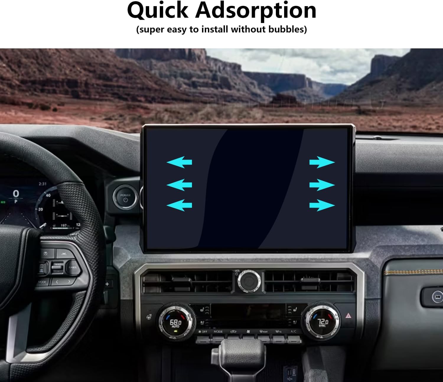 Screen Protector for 2025 2026 Toyota 4Runner 14” Ultra Clear image 5