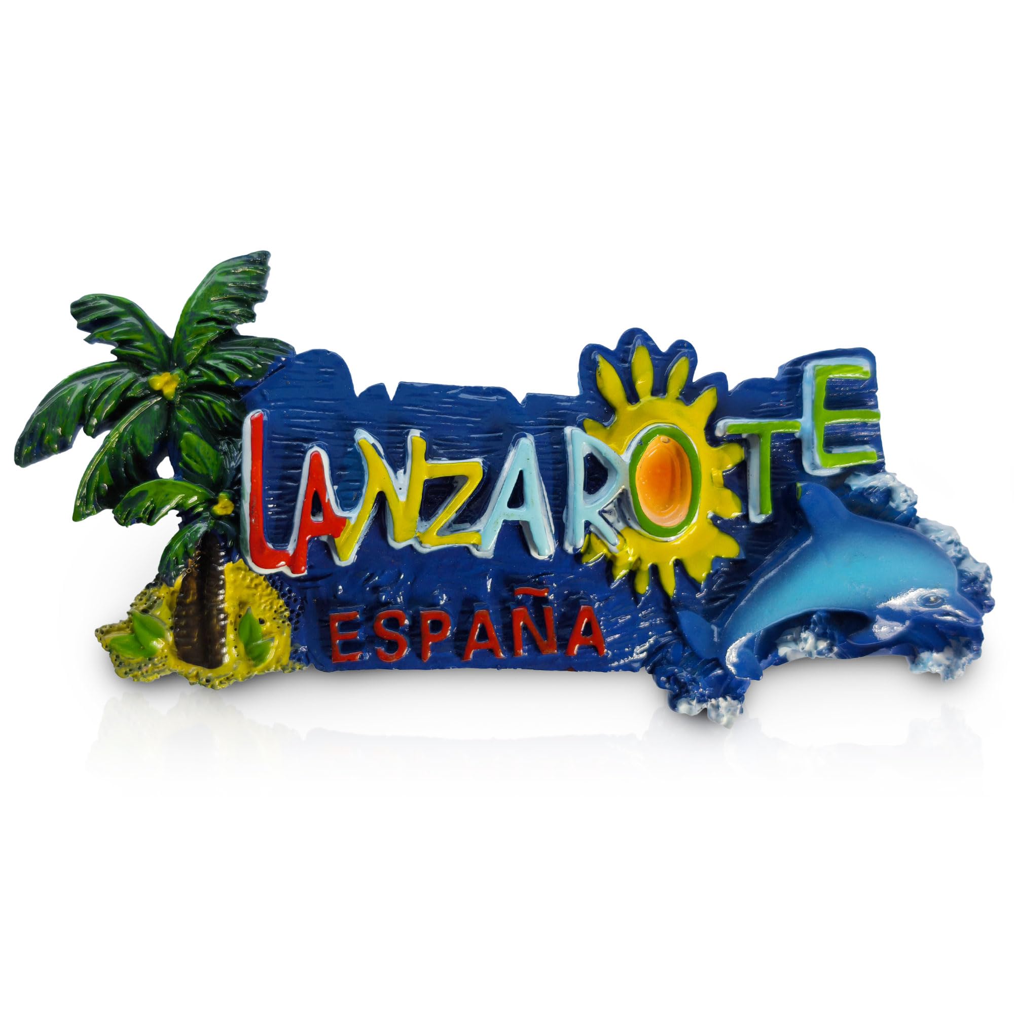 Maxi-Solutions Lanzarote Athens Greece Souvenir Refrigerator Magnet, Parthenon And Caryatids Design, 3D Resin (Lanzarote)