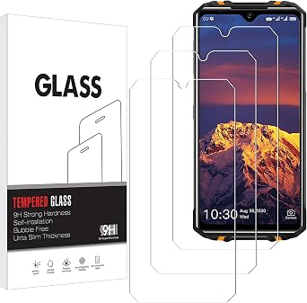 Screen Protector Compatible with Oukitel WP8 pro [3 Pack], Easy to Install, HD Anti-Scratch Anti-Fingerprint No-Bubble Tempered Glass Screen Protector for Oukitel WP8 pro