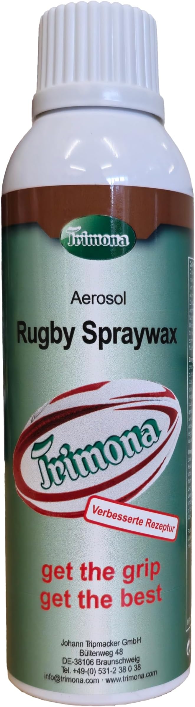 Rugby Hand Grip Spraywax 200ml, Hand Grip Enhancer also used in Handball, American Football, Volleyball, Baseball, Pool Diving, Water Polo, Pole Dancing...