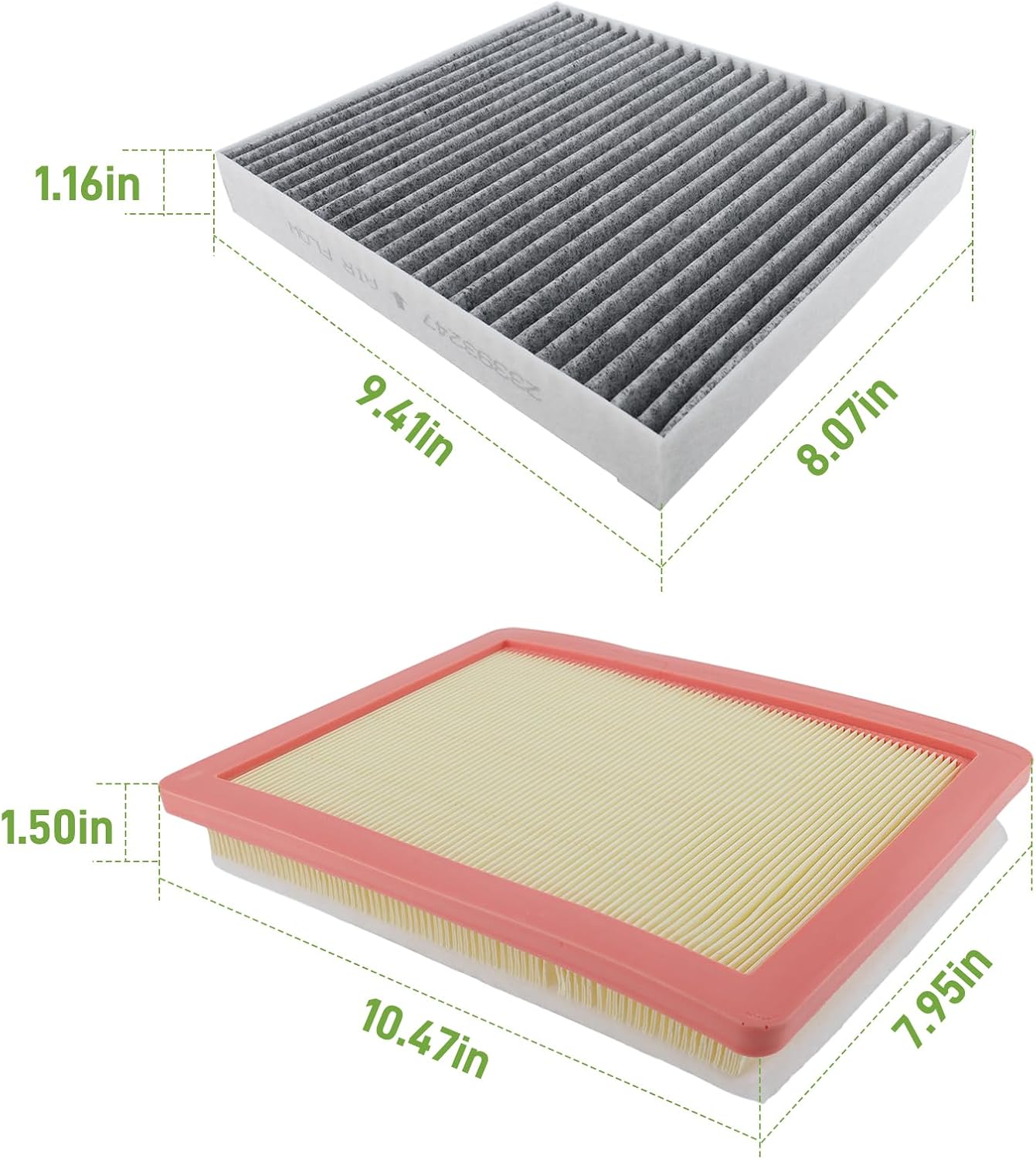 23279657 23393247 Engine Air Filter & Cabin Air Filter for Chevy Equinox for GMC Terrain L4-1.5L/1.6L/2.0L 2018 2019 2020 2020
