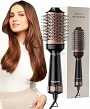 Urban Yog MakeMeeBold Hot Air Brush|2-in-1 Hair Dryer & Straightener with 3 Temp & 2 Speed Settings, 360° Airflow Vents, PTC Fast Heating, Ceramic Plates, Auto Shut-Off,Tangle-Free Bristles,1200 Watt