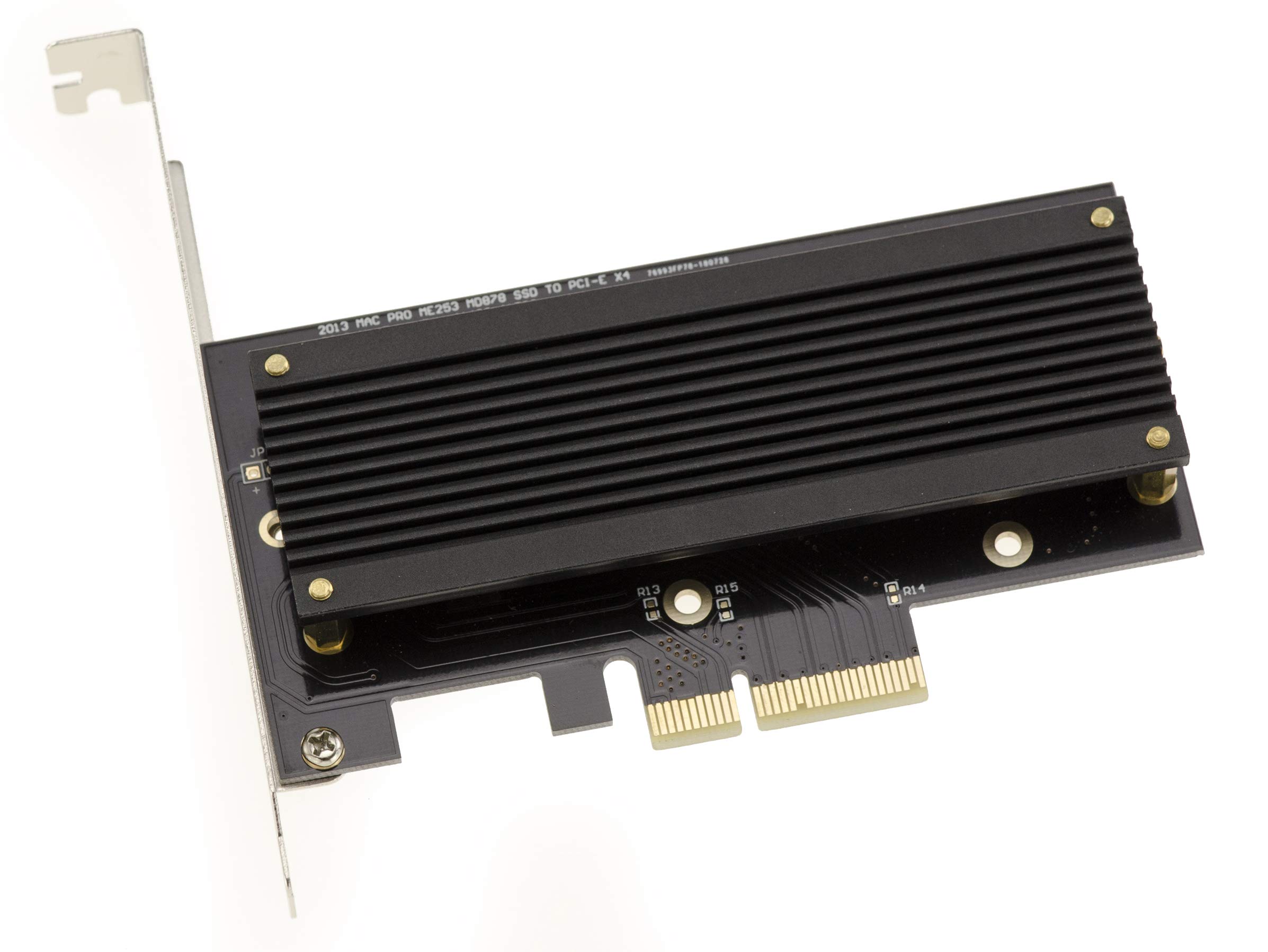 Carte Adaptateur PCIe Pour SSD MacBook 2013-2017 (12+16 Broches) Avec Radiateur - Compatible A1502 A1398 A1465 A1466