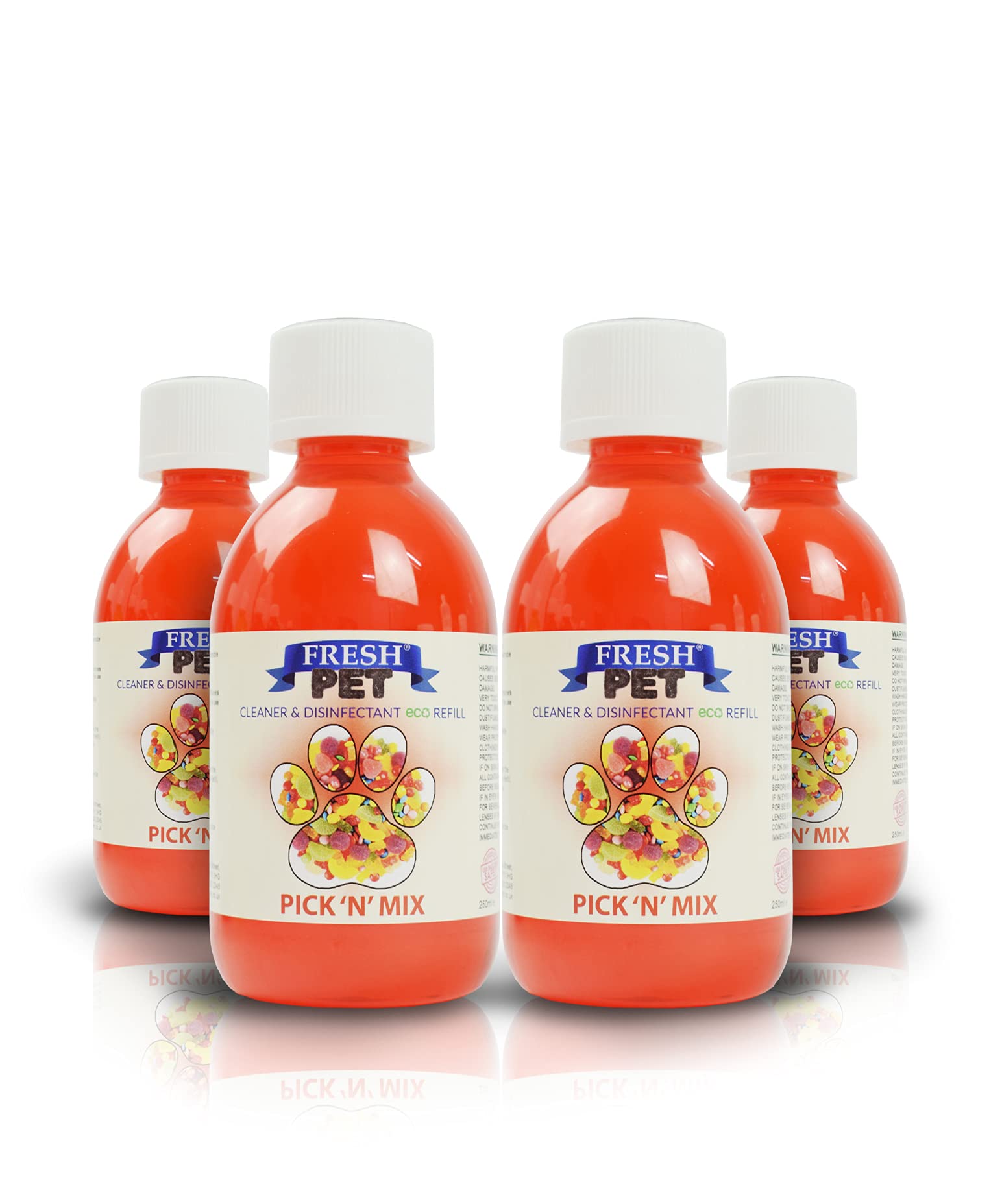 Trade Chemicals FRESH PET SUPER CONCENTRATED disinfectant - 4 x 5L eco-Refill (Pick n Mix)