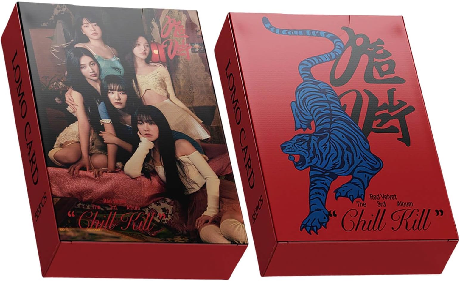 Red Velvet Photocard 55pcs Red Velvet Chill Kill Photocard Kpop Red Velvet Lomo Card Gift for Fans Daughter