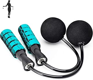 APLUGTEK Jump Rope, Weighted Ropeless Skipping Rope for Fitness, Tangle-Free Rapid speed Cordless Jump Rope Workout for Men, Women, Children