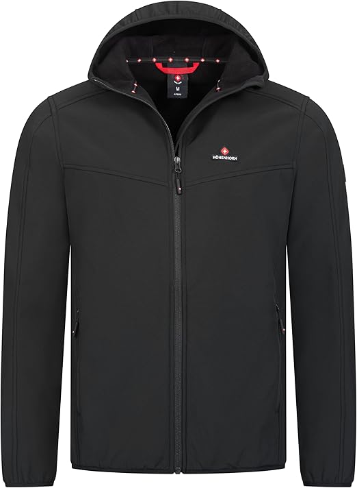 Aimik Hanes 2025 Clearance Sale Men's Lightweight Softshell Jacket Fleece Lined Hooded Water Resistant Winter Hiking Windbreaker Jackets 2025 Clearan