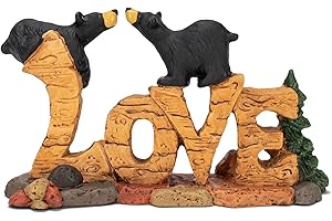 Love Bears Black Bear Resin Figurine