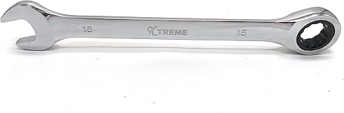 Miniatura 1 de Xtreme Llave de trinquete de punto apretado con movimiento de 5 y endurecido, acero pulido para proyectos con espacios estrechos métricos (0.591in)