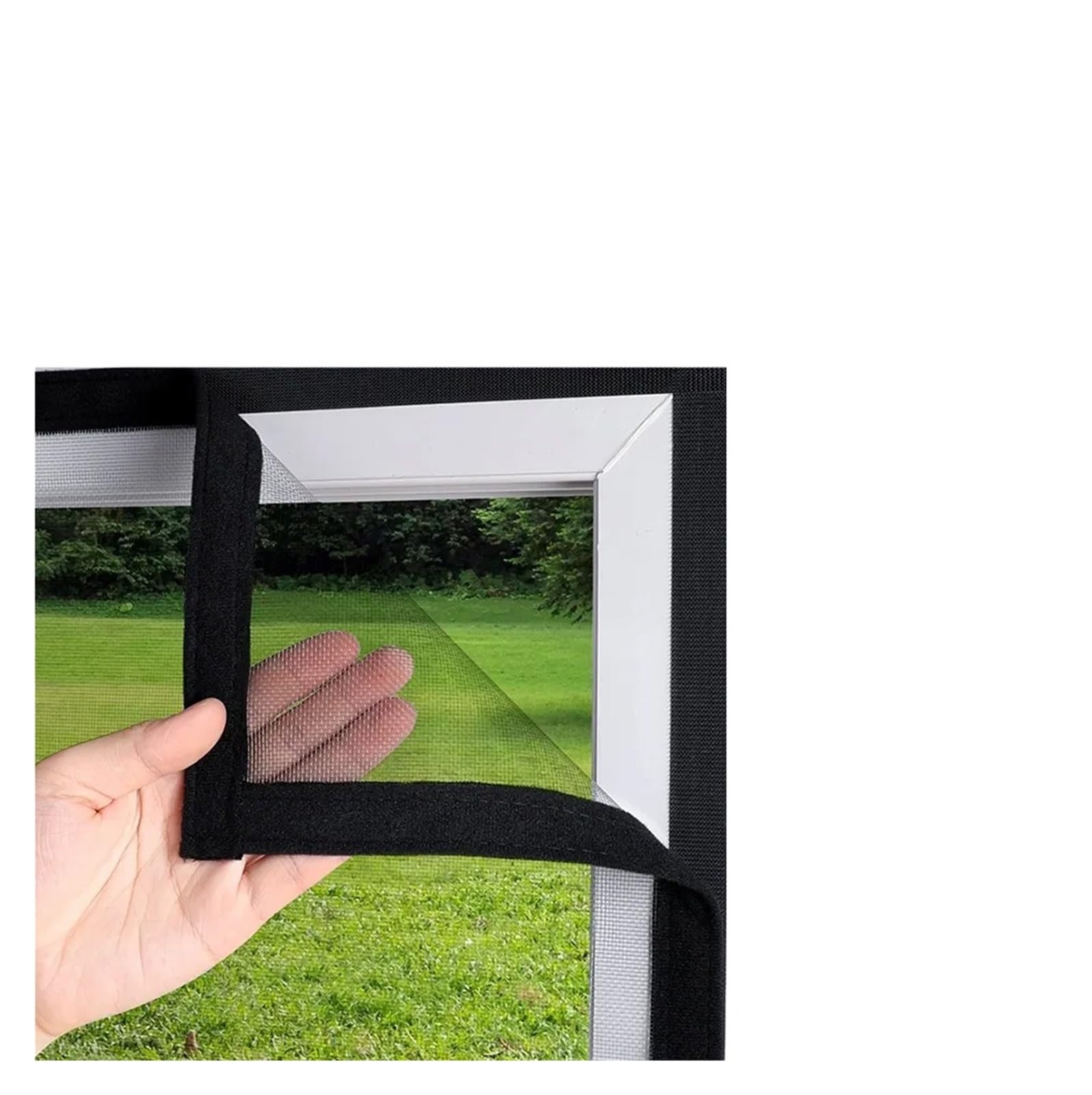 Supkancl Width 130 Cm 1Pc Mosquito Nets For Windows Self-Adhesive Reusable Anti-Mosquito Window Screens(,Height 110 Cm)
