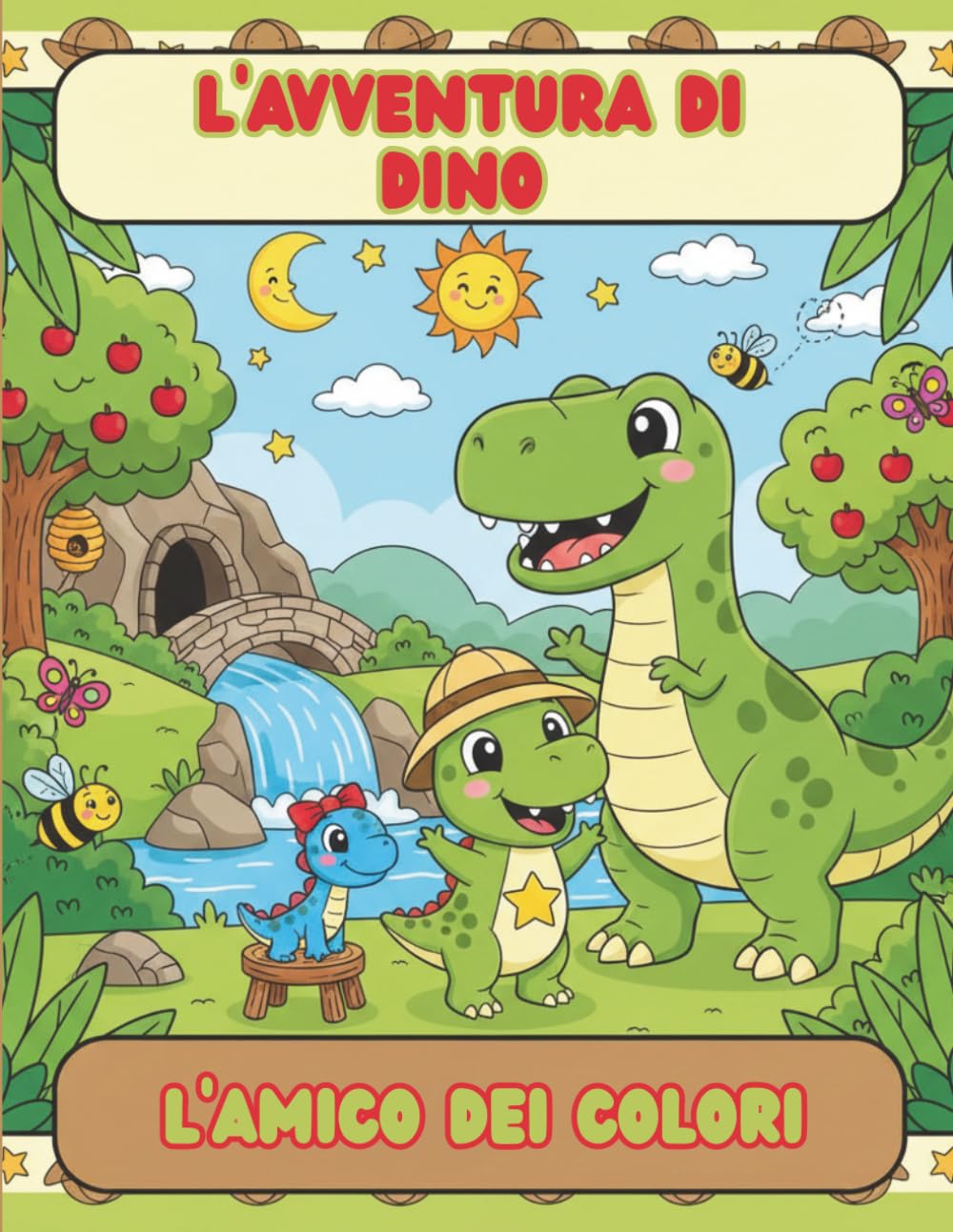 L'AVVENTURA DI DINO: Il Primo Libro da Colorare per Piccoli Esploratori!