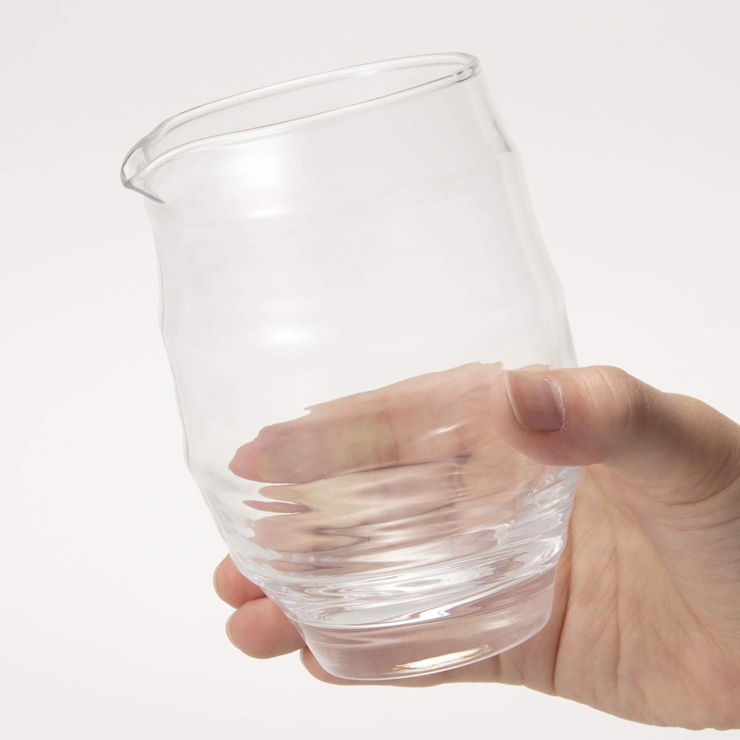 Toyo Sasaki Glass G095-H100 Cold Sake Set, Clear, Sake Glass Collection, 14.2 fl oz (425 ml), Cup, 3.4 fl oz (100 ml), Pack of 3