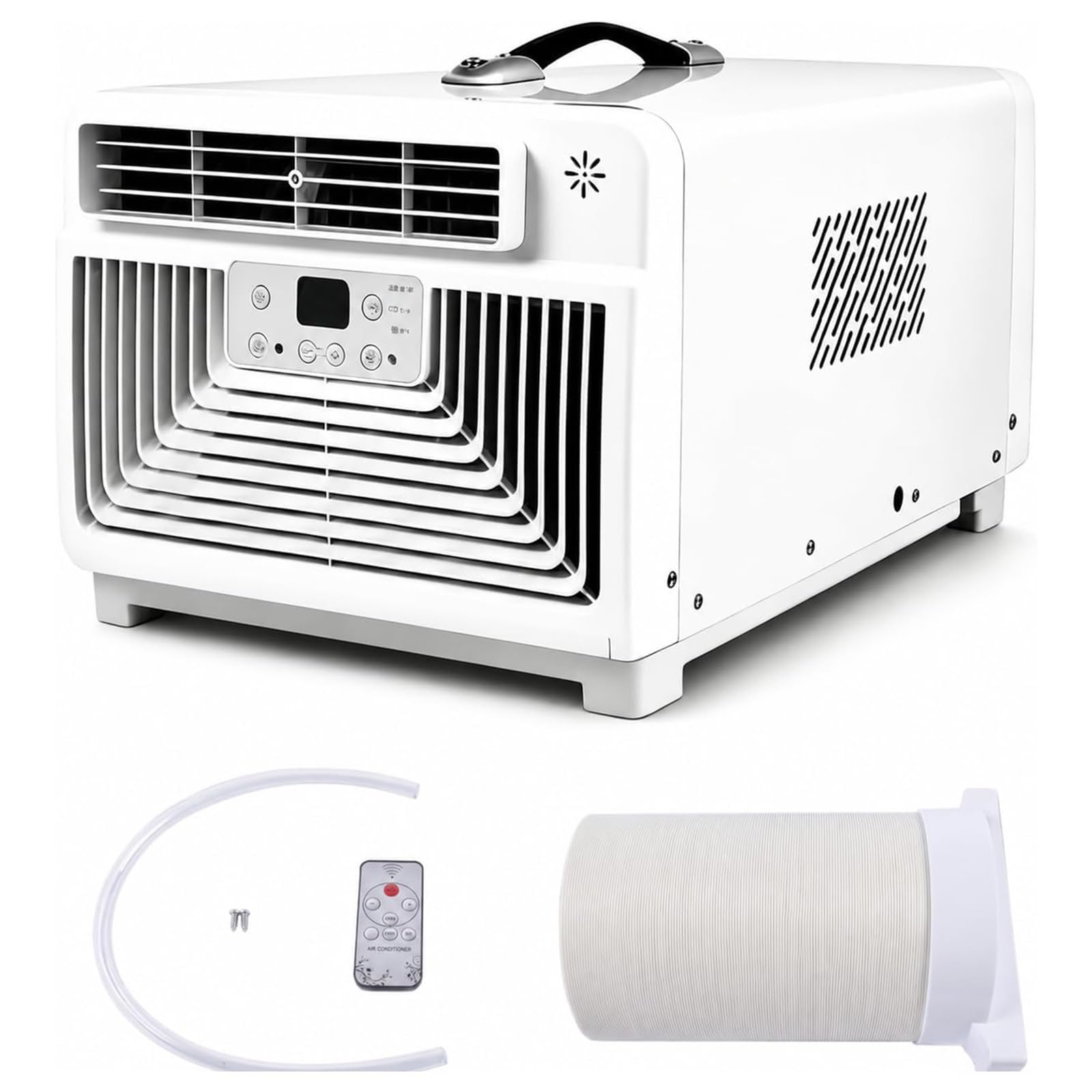 Senodon One Color No-Drain Portable Air Conditioner For Tent & Rv – 3400 Btu Auto-Evaporation Compressor Ac Unit, 5-Min Fast Cooling, 300W Low Energy Mini Climatizer For Camper, Bedroom, Truck Sleeping