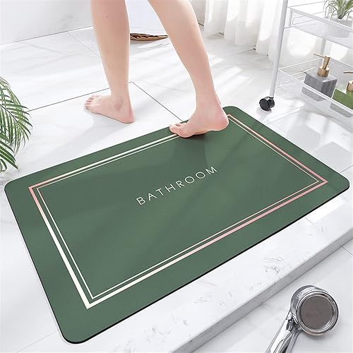 Miniatura 8 de Insun Modernas alfombras de baño absorbentes de agua, de secado rápido, antideslizantes, planas y delgadas para debajo de la puerta, lavables,