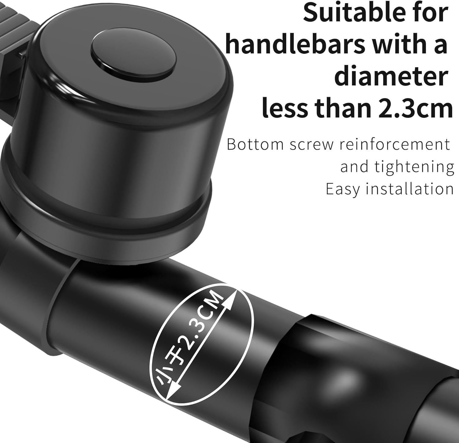 Smart Bike Tracker Bell - Hidden Anti-Theft Bicycle GPS Locator (No AirTag Needed), Works with Apple Find My, 120dB Loud Ring, Waterproof Bike Accessories for Commuters