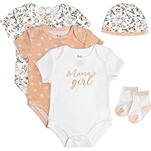 Baby Essentials Baby Girls 5 Piece Bodysuit Set
