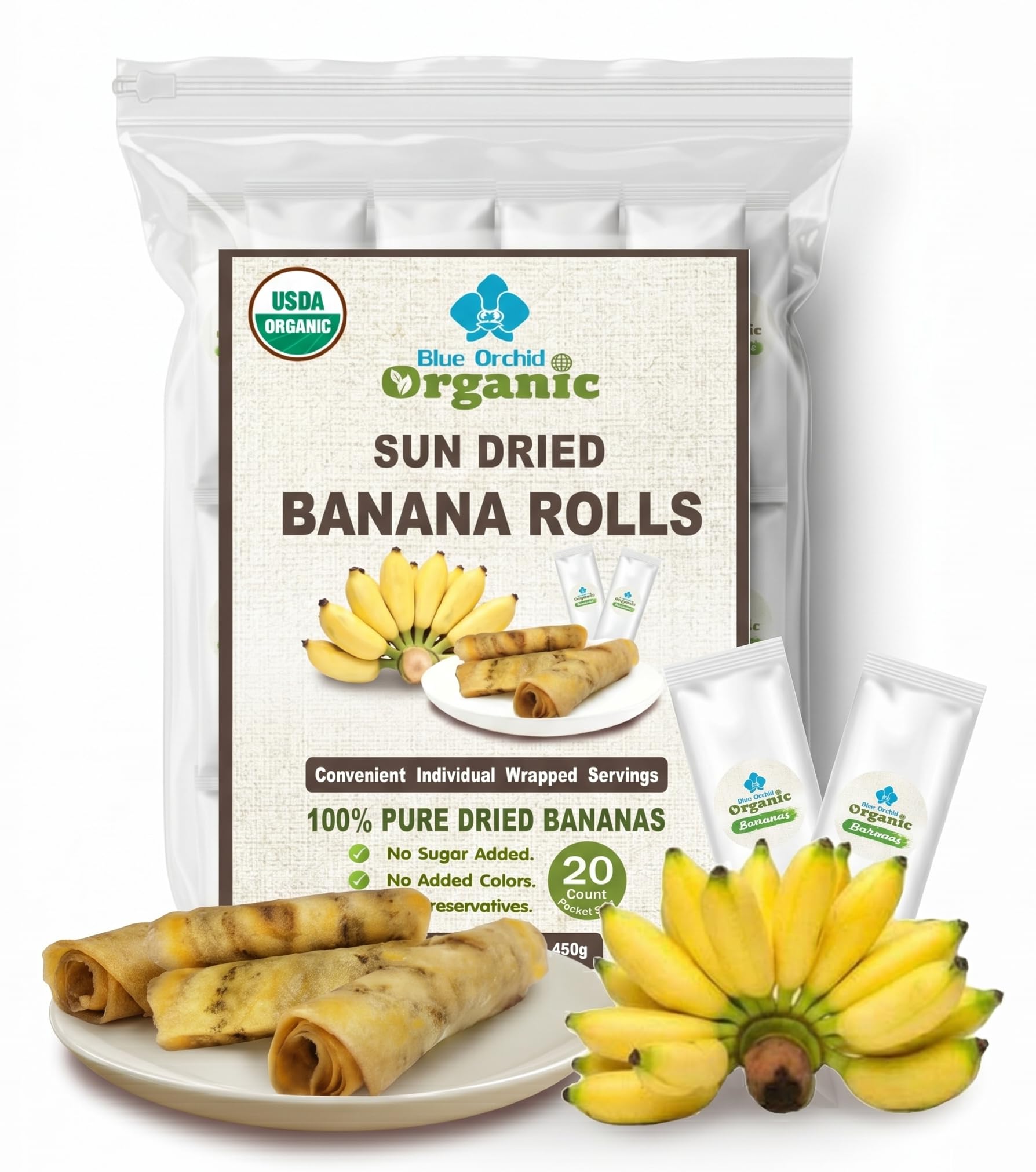 Amazon.com : Organic Sun Dried Banana Snacks - Natural Fruit