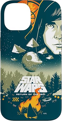 Miniatura 4 de Funda para iPhone 15 Pro Max con póster de película retro ilustrada de Star Wars El regreso del Jedi