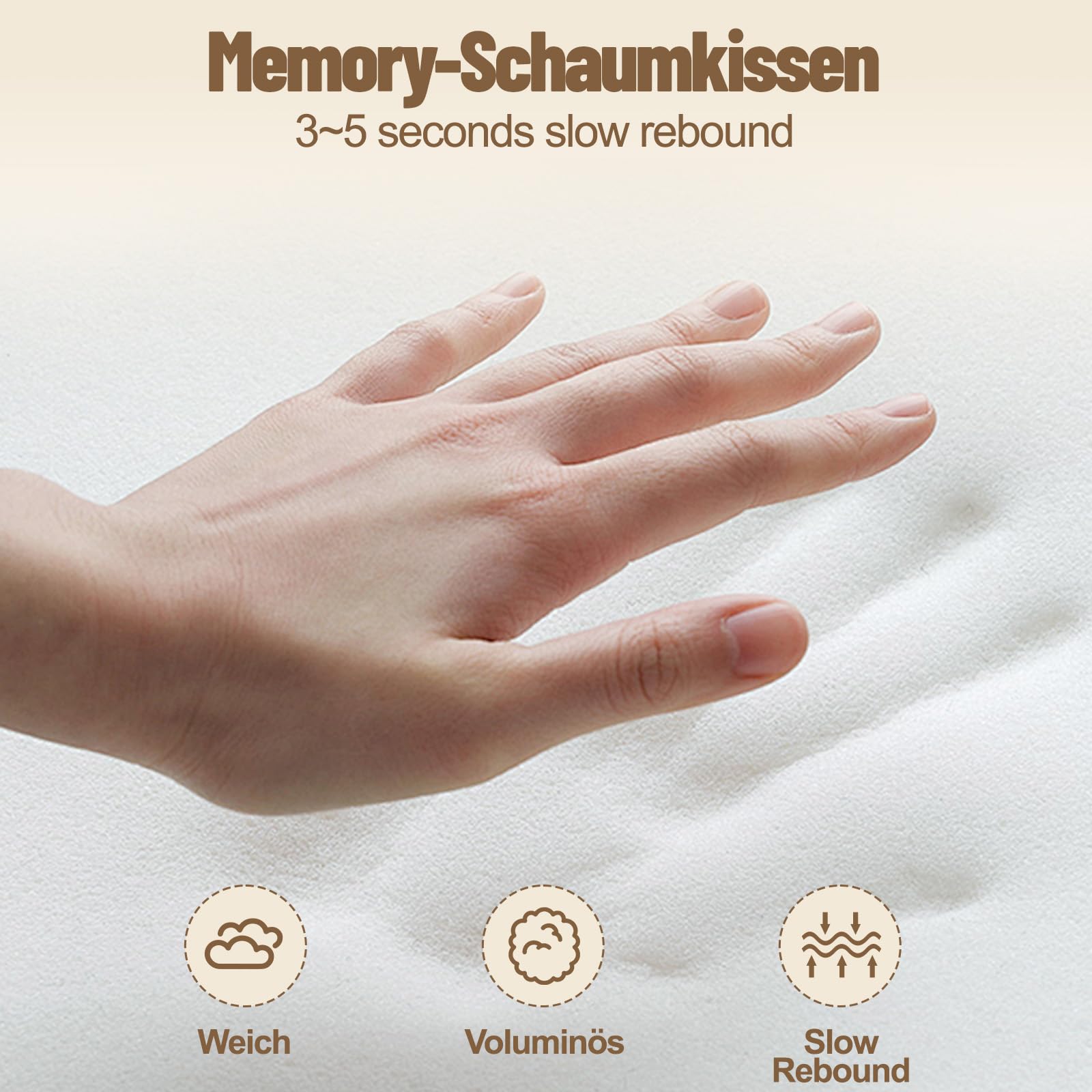 Curosleep Kissen,Orthopädisches Nackenkissen – Ergonomisches Memory Foam Kissen für Seitenschläfer & Rückenschläfer gegen Nackenschmerzen, Atmungsaktives Schlafkissen mit Waschbarem Bezug (Schwarz)