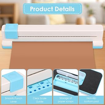 30 Hole Punch Hole Puncher A4 A5 A6 A7 B5 B6 B7 Adjustable Pitch Office Binder Punch Portable Desktop Planner Punchs Loose Leaf Paper Punching Machine for Office Notebook Scrapbook Journals