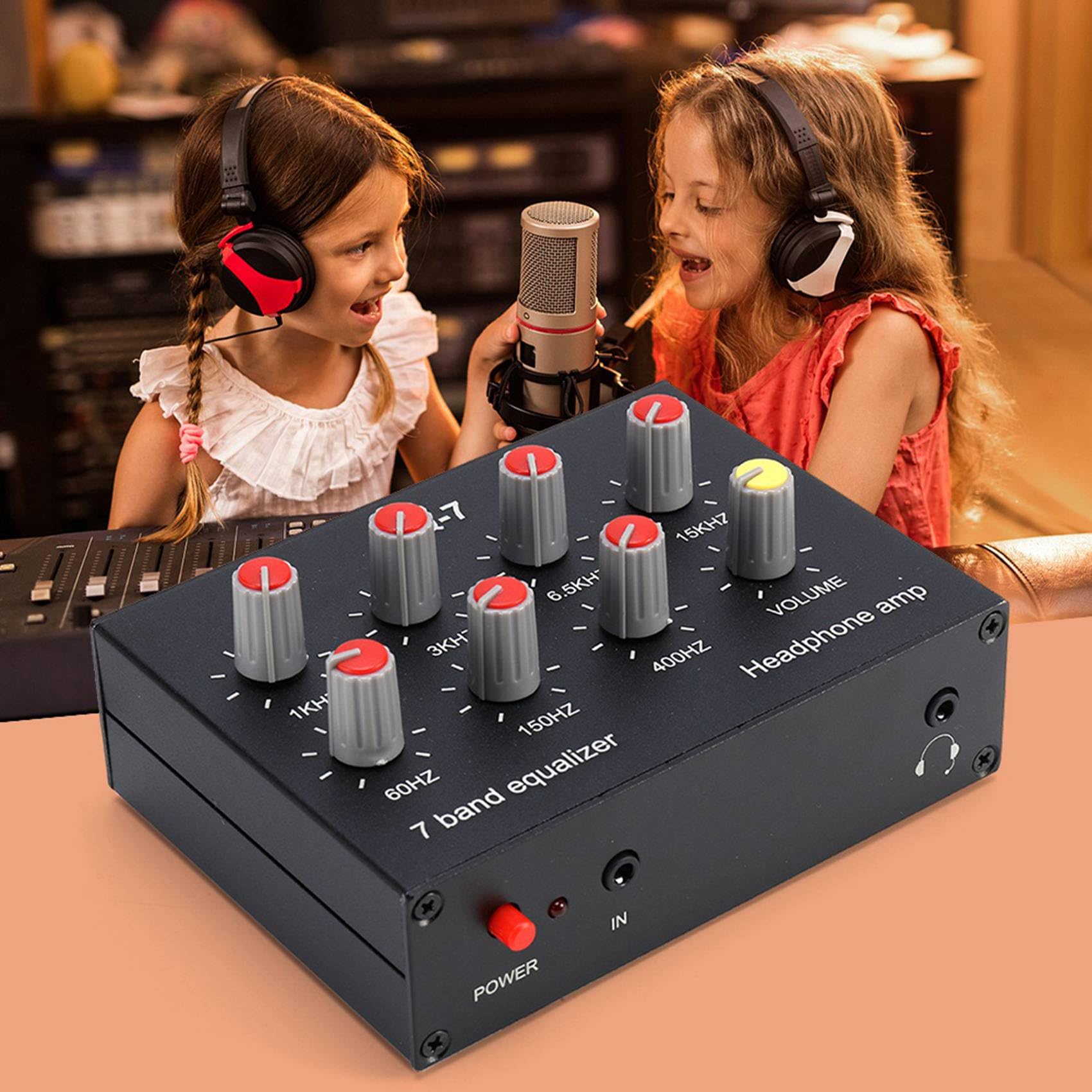 3 x EQ-7 - Amplificador de audio para coche (ecualizador de 7 bandas, ecualizador de sonido digital de 2 canales)