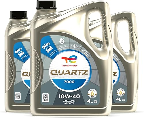 TotalEnergies Quartz 7000 10W-40 Synthetic Technology- Engine oil for Passenger Car 4 Liters 3-Pack