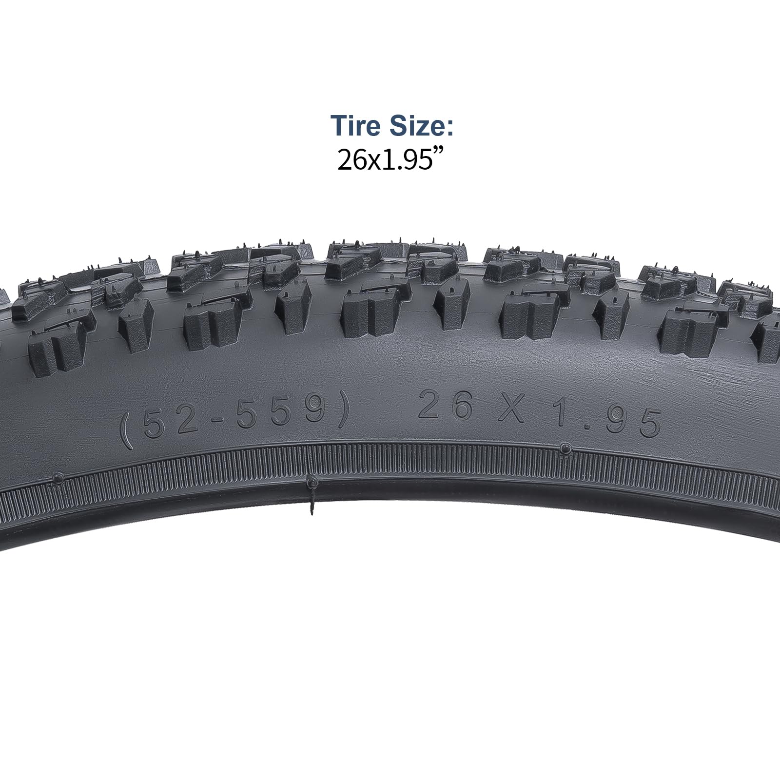 YunSCM 2Pcs Faltbare 26 Zoll Fahrradreifen 26x1.95 Mantel 52-559 kompatibel 26zoll x 1.95 Stadt/Straße/Mountainbike Reifen
